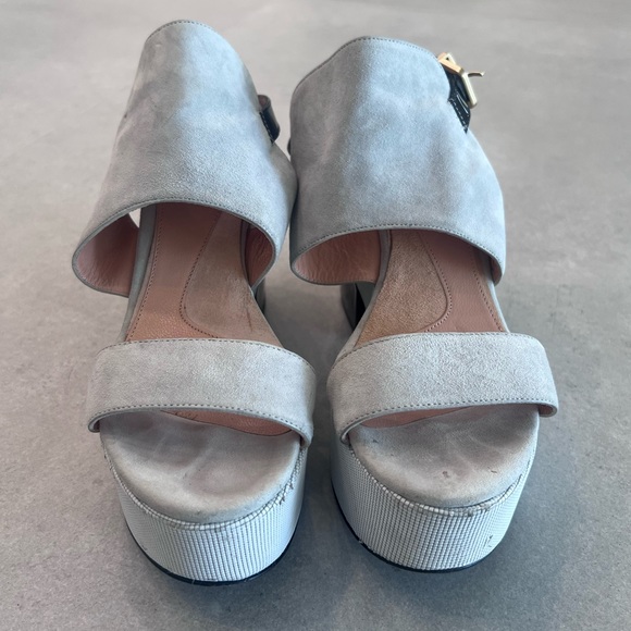 ROBERT CLERGERIE X A.L.C. suede platform sandal - Picture 2 of 10